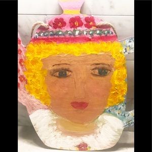 Unique Original Painting of Woman Whimsical